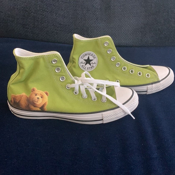 Converse high tops with Ted (movie memorabilia) - NWOT - Picture 2 of 6